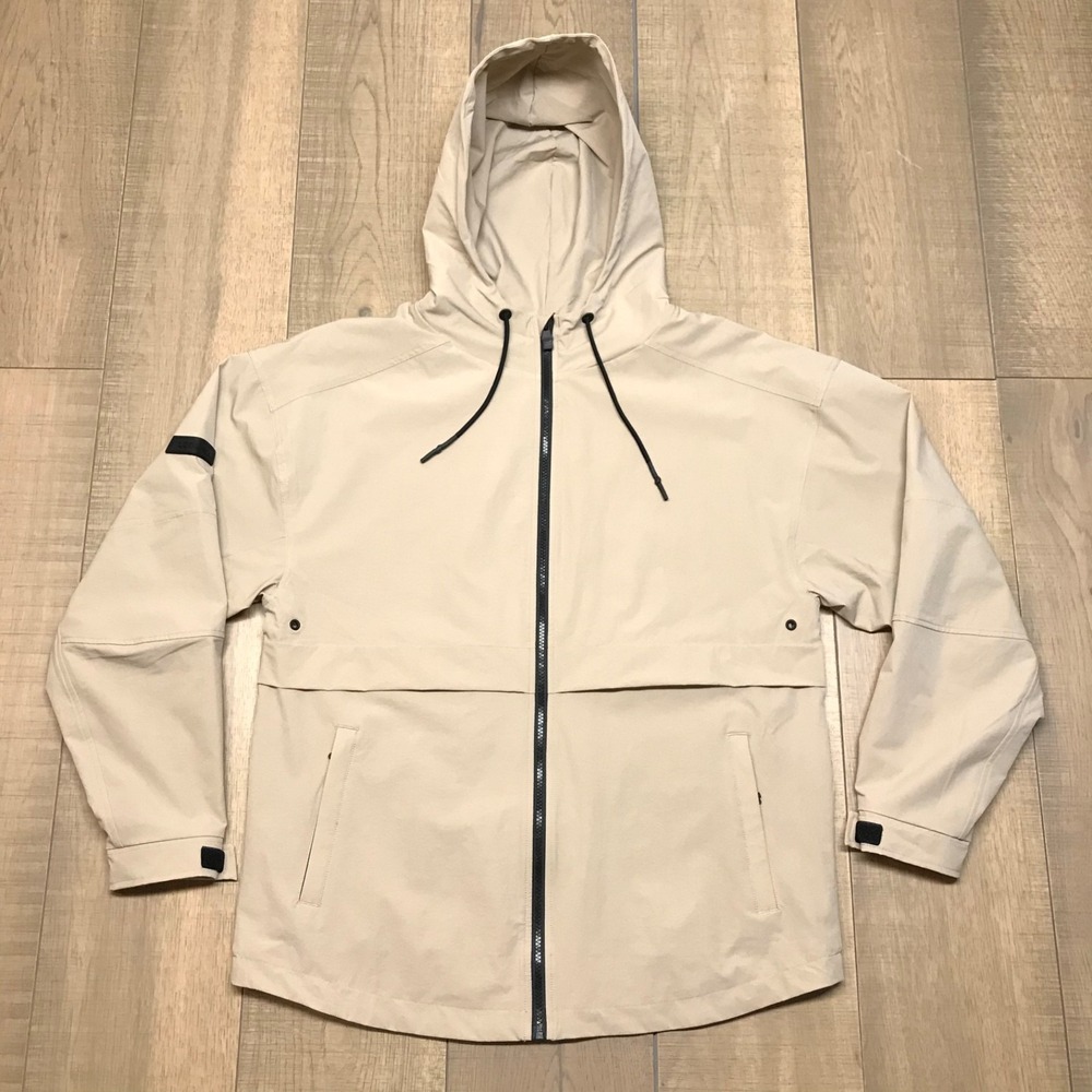 LEGENDS Crosswind‎ Jacket Mens Size M Packable Performance Tan Beige Lightweight
